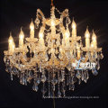 Lustre de mariage de bougie de luxe antique Crystal Lighting Made in Zhongshan